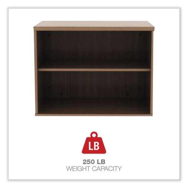 Alera Open Office Low Storage Cabinet Credenza, 29.5 x 19.13 x 22.78, Walnut - Image 4