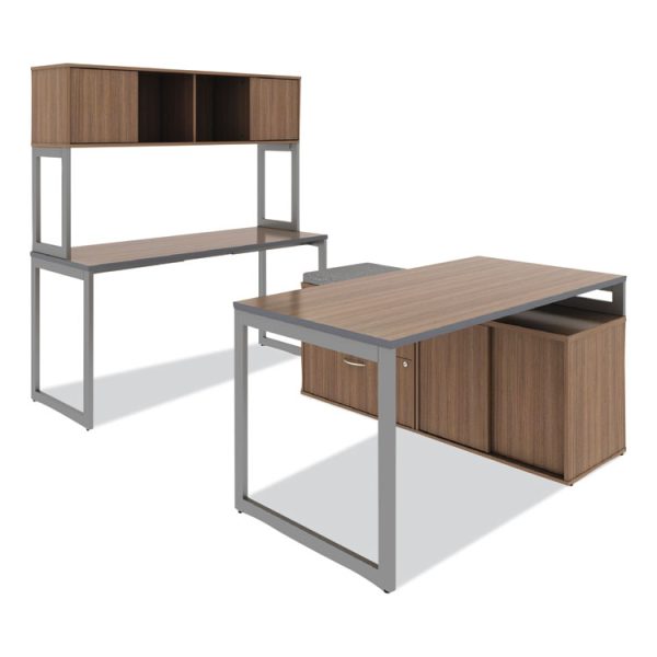 Alera Open Office Low Storage Cabinet Credenza, 29.5 x 19.13 x 22.78, Walnut - Image 9
