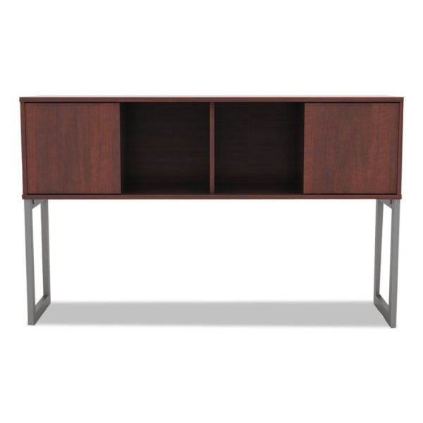 Alera Open Office Desk Series Hutch, 59w X 15d X 36.38h, Medium Cherry - Image 2