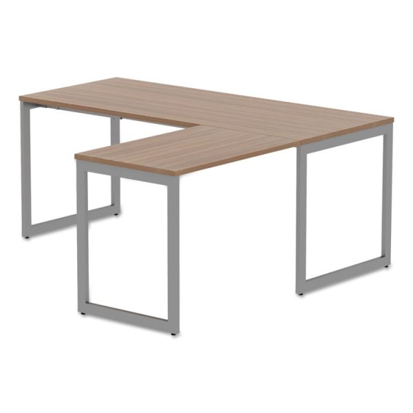 Alera Open Office Series O-Leg Return Base, Fully Adjustable, 36 to 70.78w x 23.38d x 28.5h, Silver - Image 9