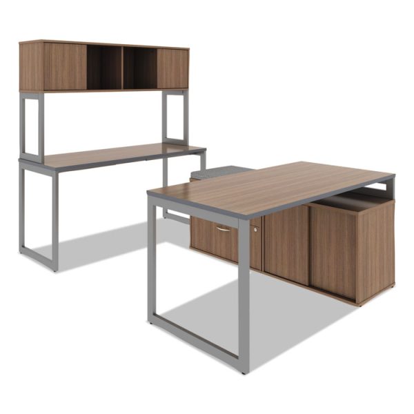 Alera Open Office Desk Series Adjustable O-Leg Desk Base, 47.25 to 70.78w x 23.63d x 28.5h, Silver - Image 8