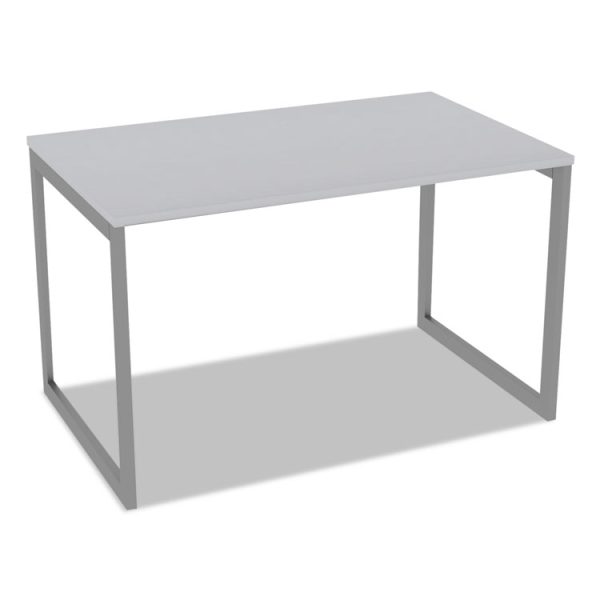 Alera Open Office Desk Series Adjustable O-Leg Desk Base, 47.25 to 70.78w x 29.5d x 28.5h, Silver - Image 5