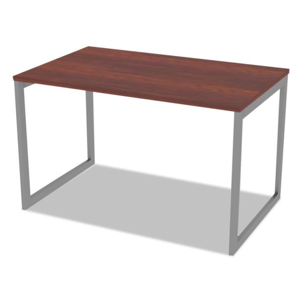 Alera Open Office Desk Series Adjustable O-Leg Desk Base, 47.25 to 70.78w x 29.5d x 28.5h, Silver - Image 9