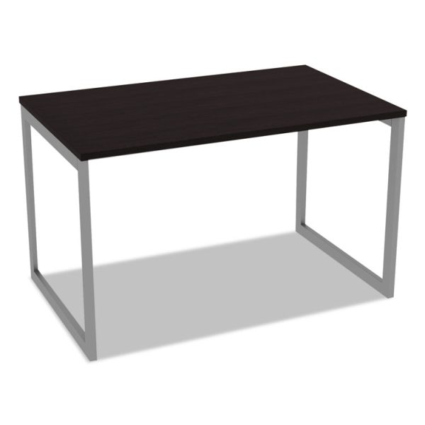Alera Open Office Desk Series Adjustable O-Leg Desk Base, 47.25 to 70.78w x 29.5d x 28.5h, Silver - Image 4