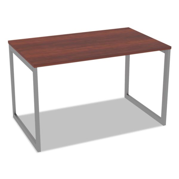 Alera Open Office Desk Series Adjustable O-Leg Desk Base, 47.25 to 70.78w x 29.5d x 28.5h, Silver - Image 3