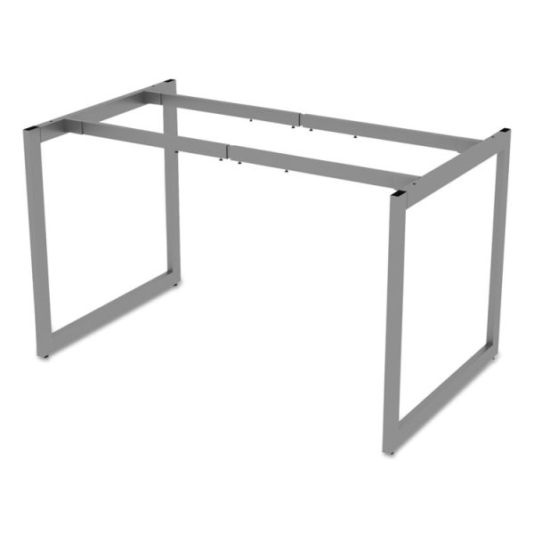 Alera Open Office Desk Series Adjustable O-Leg Desk Base, 47.25 to 70.78w x 29.5d x 28.5h, Silver - Image 8