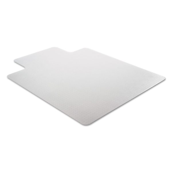 Occasional Use Studded Chair Mat For Flat Pile Carpet, 36 X 48, Lipped, Clear - Image 6