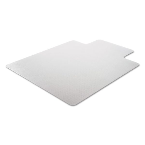 Occasional Use Studded Chair Mat For Flat Pile Carpet, 36 X 48, Lipped, Clear - Image 7