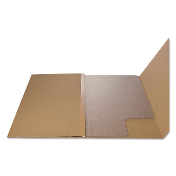 Occasional Use Studded Chair Mat For Flat Pile Carpet, 36 X 48, Lipped, Clear - Image 10