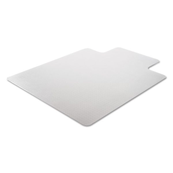 Moderate Use Studded Chair Mat For Low Pile Carpet, 45 X 53, Wide Lipped, Clear - Image 5