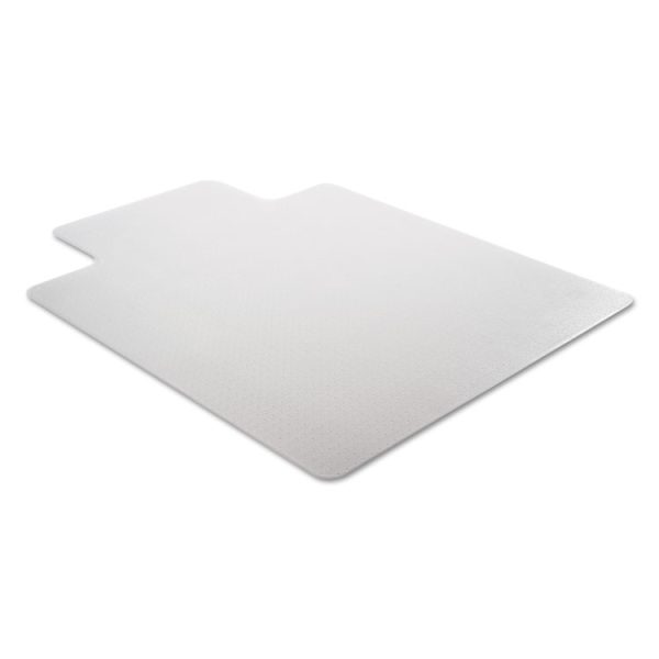 Moderate Use Studded Chair Mat For Low Pile Carpet, 45 X 53, Wide Lipped, Clear - Image 4