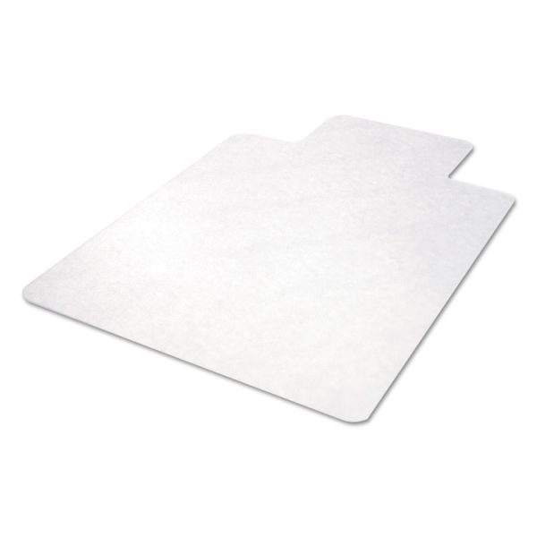All Day Use Non-Studded Chair Mat For Hard Floors, 45 X 53, Wide Lipped, Clear - Image 7