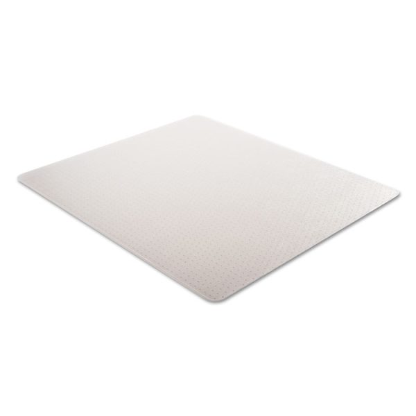 Occasional Use Studded Chair Mat For Flat Pile Carpet, 46 X 60, Rectangular, Clear - Image 7
