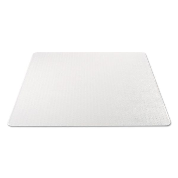 Occasional Use Studded Chair Mat For Flat Pile Carpet, 46 X 60, Rectangular, Clear - Image 9