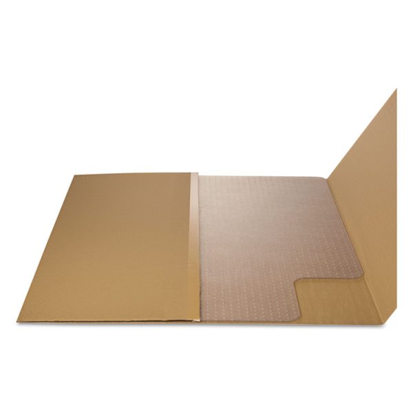 Moderate Use Studded Chair Mat For Low Pile Carpet, 46 X 60, Rectangular, Clear - Image 7