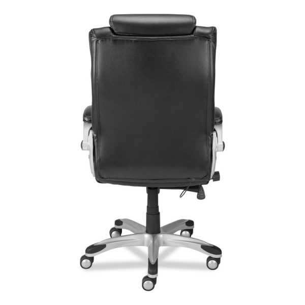 Alera Maurits Highback Chair, Supports Up to 275 lb, Black Seat/Back, Chrome Base - Image 4