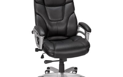 Alera Maurits Highback Chair, Supports Up to 275 lb, Black Seat/Back, Chrome Base