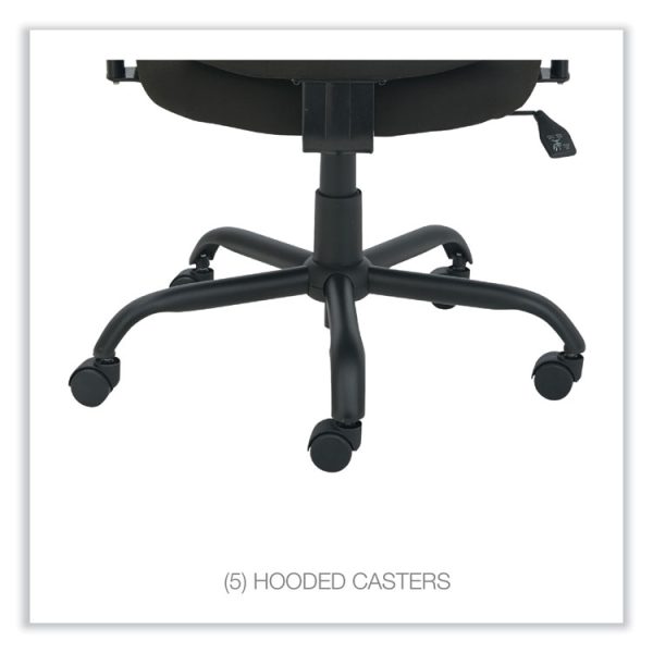Alera Mota Series Big And Tall Chair, Supports Up To 450 Lb, 19.68" To 23.22" Seat Height, Black - Image 6