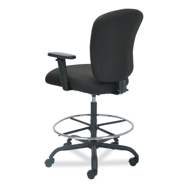 Alera Mota Series Big And Tall Stool, Supports Up To 450 Lb, 28.74" To 32.67" Seat Height, Black - Image 7