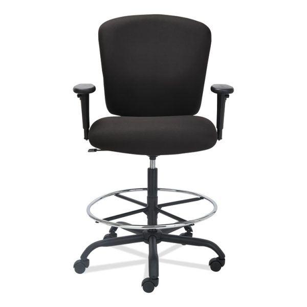 Alera Mota Series Big And Tall Stool, Supports Up To 450 Lb, 28.74" To 32.67" Seat Height, Black - Image 8