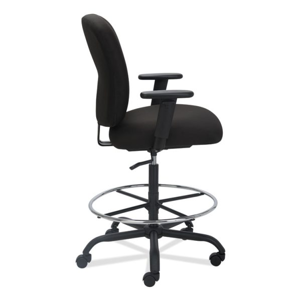 Alera Mota Series Big And Tall Stool, Supports Up To 450 Lb, 28.74" To 32.67" Seat Height, Black - Image 9