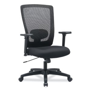 Alera Envy Series Mesh High-Back Swivel/tilt Chair, Supports Up To 250 Lb, 16.88" To 21.5" Seat Height, Black