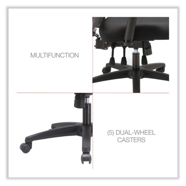 Alera Envy Series Mesh Mid-Back Multifunction Chair, Supports Up To 250 Lb, 17" To 21.5" Seat Height, Black - Image 5