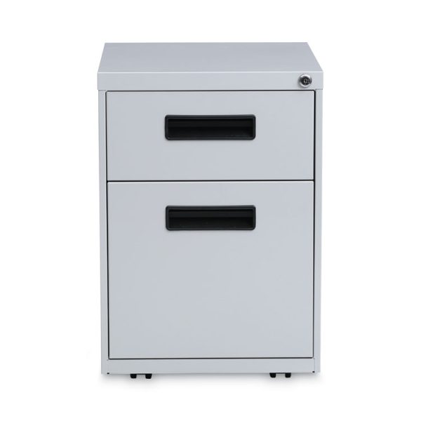 File Pedestal, Left Or Right, 2-Drawers: Box/file, Legal/letter, Light Gray, 14.96" X 19.29" X 21.65" - Image 2