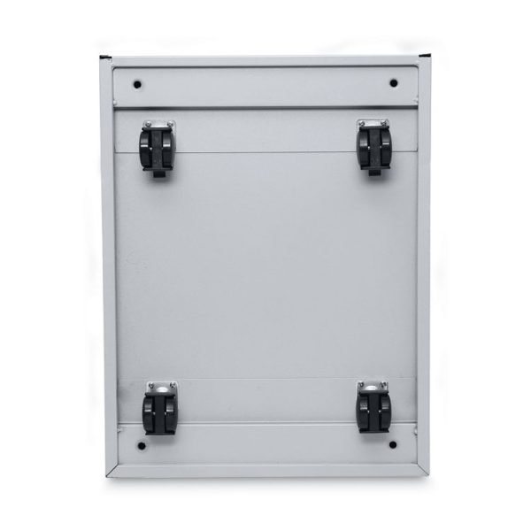 File Pedestal, Left Or Right, 2 Legal/letter-Size File Drawers, Light Gray, 14.96" X 19.29" X 27.75" - Image 9