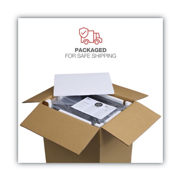 File Pedestal, Left Or Right, 2 Legal/letter-Size File Drawers, Light Gray, 14.96" X 19.29" X 27.75" - Image 10