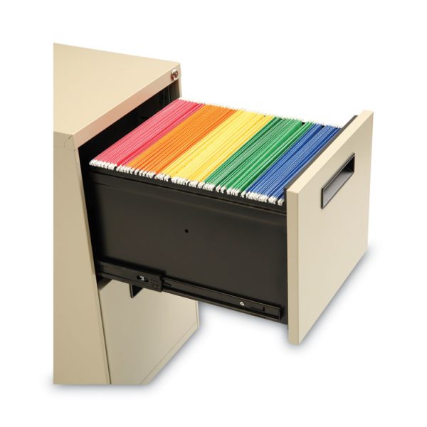 File Pedestal, Left Or Right, 2 Legal/letter-Size File Drawers, Putty, 14.96" X 19.29" X 27.75" - Image 5