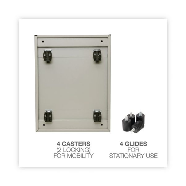 File Pedestal, Left Or Right, 2 Legal/letter-Size File Drawers, Putty, 14.96" X 19.29" X 27.75" - Image 8