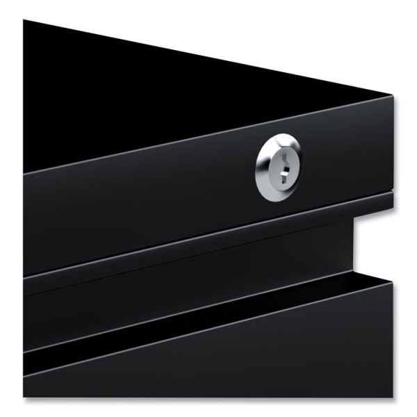 File Pedestal With Full-Length Pull, Left Or Right, 2-Drawers: Box/file, Legal/letter, Black, 14.96" X 19.29" X 21.65" - Image 6