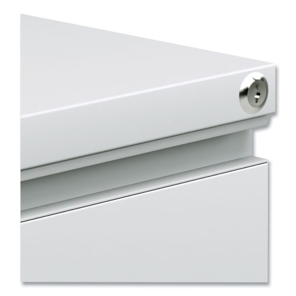 File Pedestal With Full-Length Pull, Left Or Right, 2-Drawers: Box/file, Legal/letter, Light Gray, 14.96" X 19.29" X 21.65" - Image 6