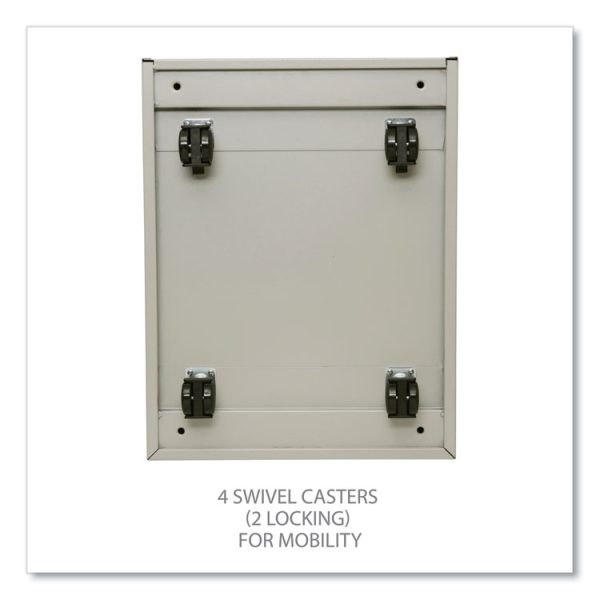 File Pedestal With Full-Length Pull, Left Or Right, 2-Drawers: Box/file, Legal/letter, Putty, 14.96" X 19.29" X 21.65" - Image 4