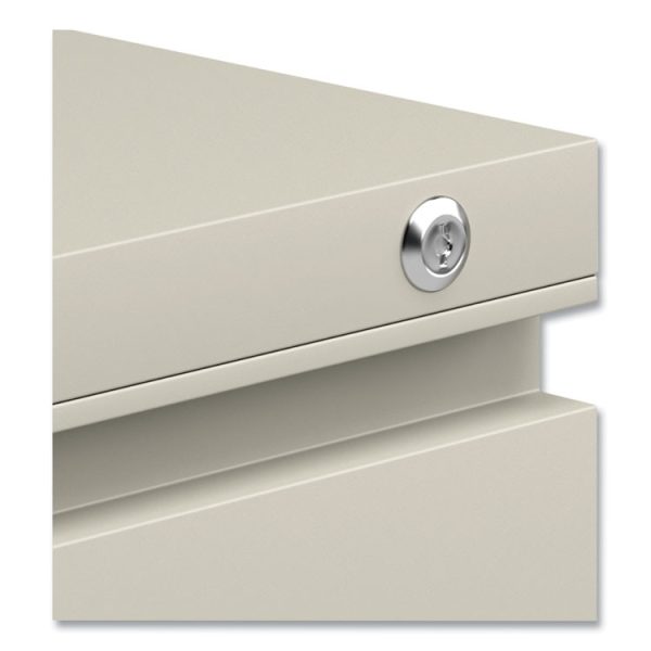 File Pedestal With Full-Length Pull, Left Or Right, 2-Drawers: Box/file, Legal/letter, Putty, 14.96" X 19.29" X 21.65" - Image 6