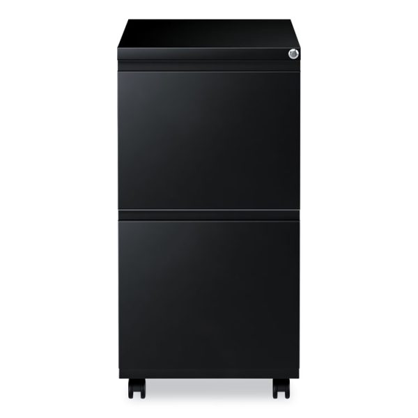 File Pedestal With Full-Length Pull, Left Or Right, 2 Legal/letter-Size File Drawers, Black, 14.96" X 19.29" X 27.75" - Image 5