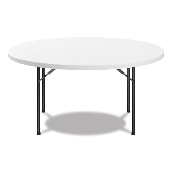 Round Plastic Folding Table, 60" Diameter x 29.25h, White - Image 7