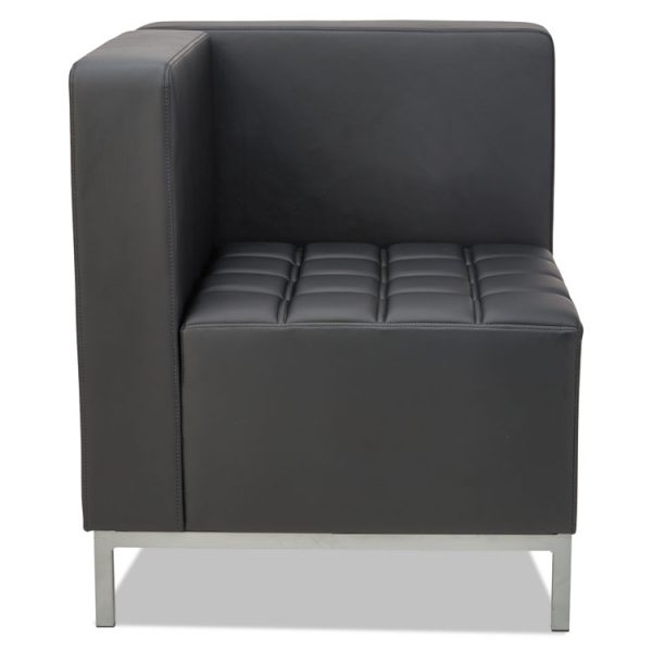 Alera Qub Series Corner Sectional, 26.38w X 26.38d X 30.5h, Black - Image 2
