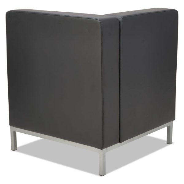 Alera Qub Series Corner Sectional, 26.38w X 26.38d X 30.5h, Black - Image 4