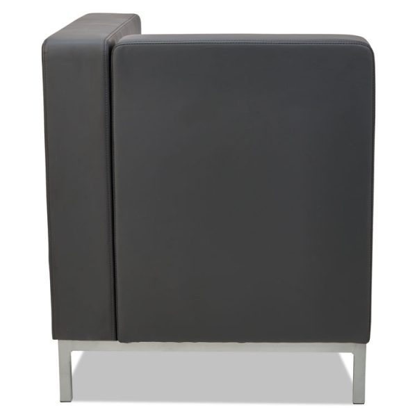 Alera Qub Series Corner Sectional, 26.38w X 26.38d X 30.5h, Black - Image 3