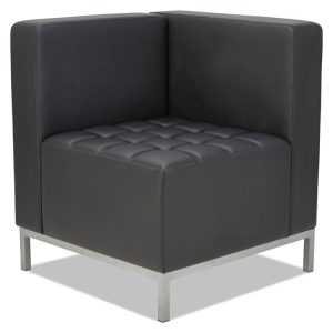 Alera Qub Series Corner Sectional, 26.38w X 26.38d X 30.5h, Black