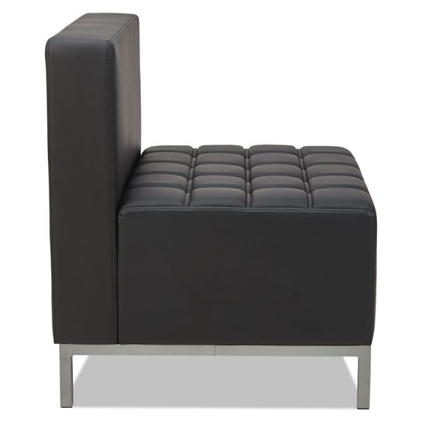 Alera Qub Series Armless L Sectional, 26.38w X 26.38d X 30.5h, Black - Image 2