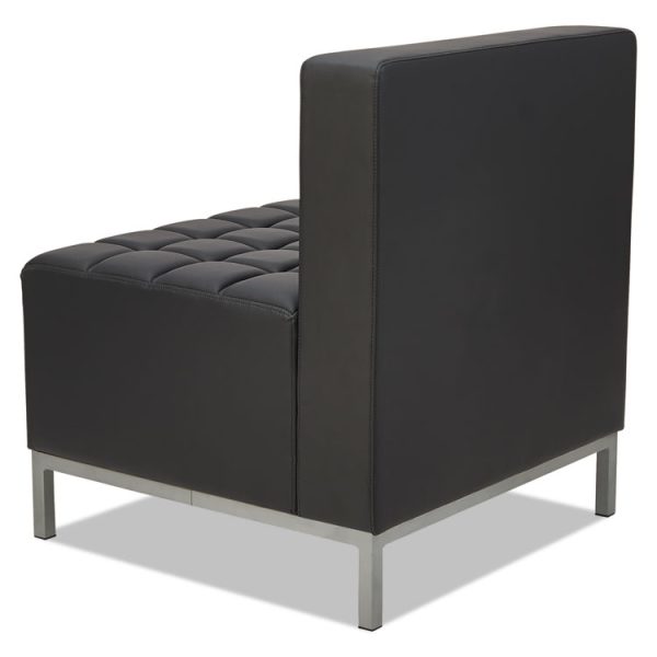 Alera Qub Series Armless L Sectional, 26.38w X 26.38d X 30.5h, Black - Image 7
