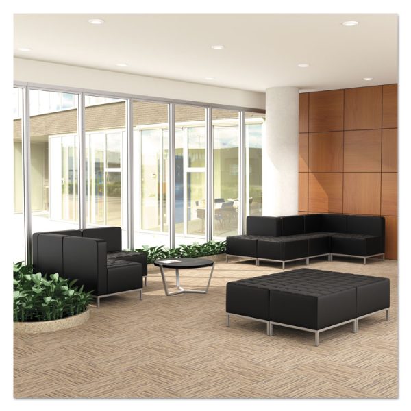 Alera Qub Series Armless L Sectional, 26.38w X 26.38d X 30.5h, Black - Image 10