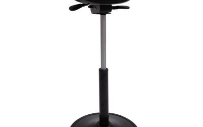 Perch Sit Stool, Supports Up To 250 Lb, Black