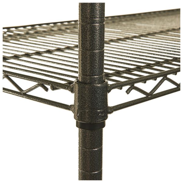 Wire Shelving Starter Kit, Four-Shelf, 36w X 18d X 72h, Black Anthracite - Image 3