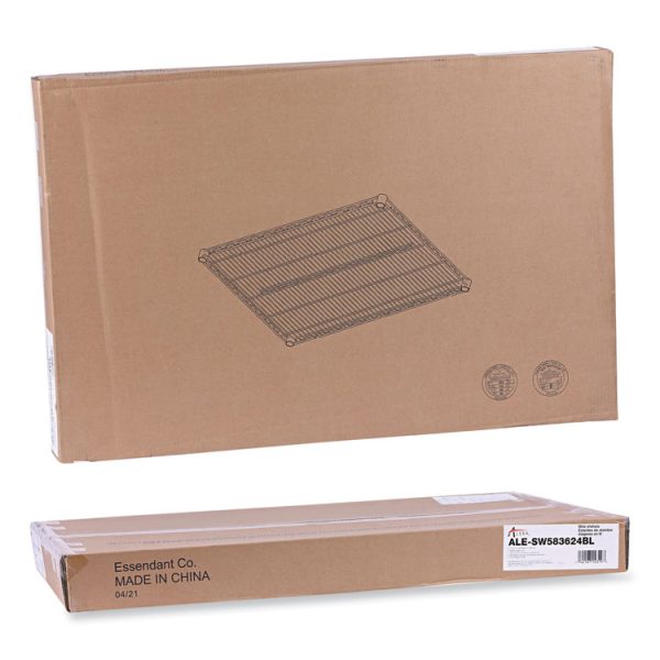 Industrial Wire Shelving Extra Wire Shelves, 36w X 24d, Black, 2 Shelves/carton - Image 7