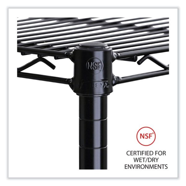 Industrial Wire Shelving Extra Wire Shelves, 48w X 18d, Black, 2 Shelves/carton - Image 3