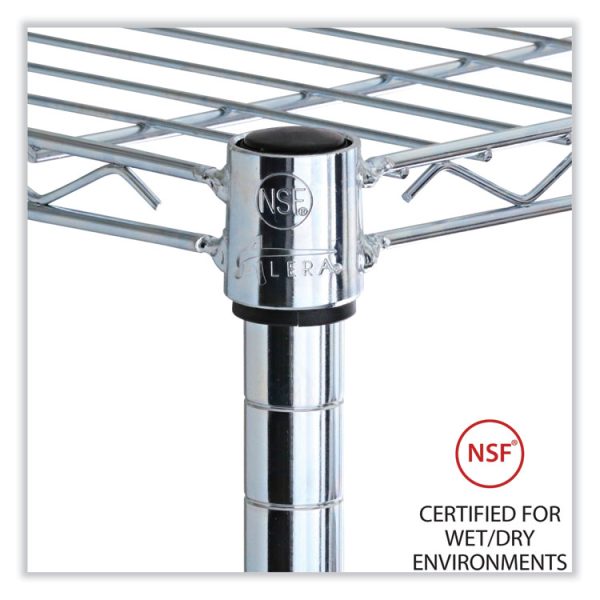 Industrial Wire Shelving Extra Wire Shelves, 48w X 18d, Silver, 2 Shelves/carton - Image 3